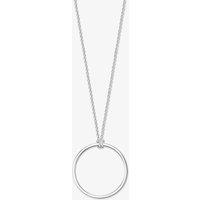 THOMAS SABO Women's Silver 90cm Open Circle Necklet X0252-001-21-L90
