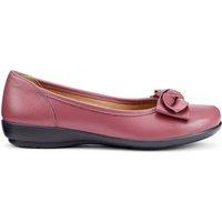Hotter Women's 'Jewel' Ballerina Pumps in Dark Pink | Size: 6.5