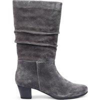 Hotter Women's 'Sloane' Calf Length Suede Boots in Grey | Size: 4