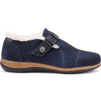Hotter Women's 'Abode' Slippers in Navy | Size: 4