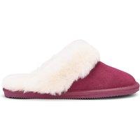 Hotter Women's 'Candy' Slippers in Maroon | Size: 4