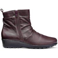 Hotter Women's 'Milton' Ankle Boots in Wine | Size: 6.5