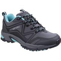 Cotswold Women's 'Abbeydale Low' Softshell PU Hiking Boots in Grey | Size: 4