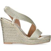 Carvela Women's 'Gala Wedge' Fabric Heels in Gold | Size: 5