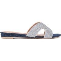 Carvela Women's 'Gala Mule Jewel' Sandals in Blue | Size: 3