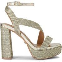 Carvela Women's 'Gala Platform' Fabric Heels in Gold | Size: 7