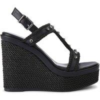 Carvela Women's 'Sorella Wedge' Sandals in Black | Size: 8