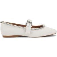 KG Kurt Geiger Women's 'Nico Gem' Flats in Cream | Size: 3
