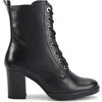 KG Kurt Geiger Women's 'Sage Lace Up' Leather Boots in Black | Size: 4