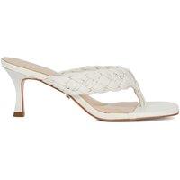 Dune London Women's 'More' Leather Sandals in White | Size: 3