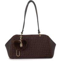 Dune London Women's 'Decisively' Suede Shoulder Bag in Dark Brown