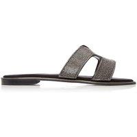 Moda In Pelle Women's 'Ormay' Textile Sandals in Black | Size: 3