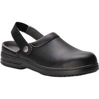 Portwest Women's Steelite Safety Clog (FW82) Workwear in Black | Size: 4