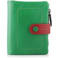 PRIMEHIDE Women's Multicolour Small Soft Leather Purse in Green