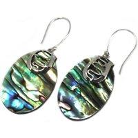 KDMD Women's Shell & Silver Earrings - Abalone