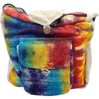KDMD Women's Tiedye Hemp Study Bag with Front Pocket