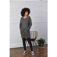 Nomads Clothing Women's Organic Cotton Marl Tunic Dress GOTS in Grey | Size: 14