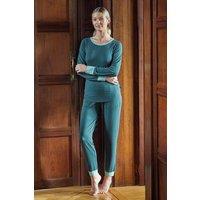 British Boxers Women's "Deep Forest" Bamboo Pyjama Set in Green | Size: 4XL