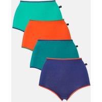 British Boxers Women's Pack of Four "Warm Spice" Bamboo Full Briefs | Size: XS