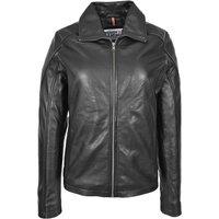 House of Leather Women's Classic Real Leather Jacket Camila Black 14