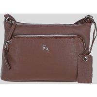 Ashwood Leather Women's 'Bristol' Real Leather Crossbody Bag in Light Brown