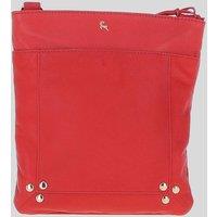 Ashwood Leather Women's 'Doriana' Real Leather Crossbody Bag in Coral