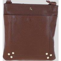 Ashwood Leather Women's 'Doriana' Real Leather Crossbody Bag in Tan