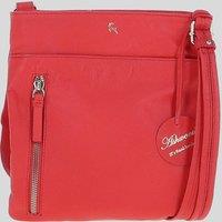 Ashwood Leather Women's Exquisite Genuine Leather Crossbody Flat Bag in Coral
