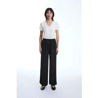 James Lakeland Women's Pleated Black Trousers | Size: 10