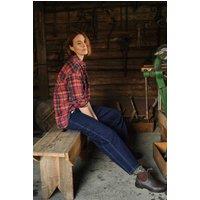 Weird Fish Women's Beryl Barrell Jeans in Dark Blue | Size: 10