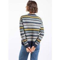 Weird Fish Women's Ella Fair Isle Crew Neck Jumper in Midnight | Size: 12
