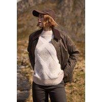 Weird Fish Women's Darlyn Diamond Ribbed Jumper in Ivory | Size: 8