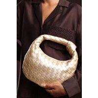 Where's That From Women's 'Aura' Classic Woven Hobo Bag in Gold