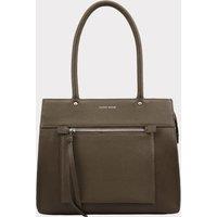 Lloyd Baker Women's Dixie Leather Shoulder Bag in Khaki