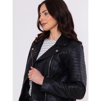 Lakeland Leather Women's 'Esthwaite II' Leather Biker Jacket in Black | Size: 10