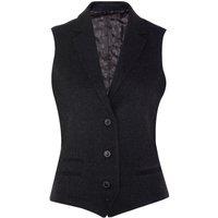 Infinity Leather Women's Tweed 1920s Herringbone Waistcoat in Navy | Size: 12