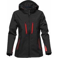 Stormtech Women's Patrol Hooded Soft Shell Jacket in True Black | Size: 2XL