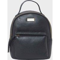 Assots London Women's Betty' Zip Top Mini Pebble Grain Leather Backpack in Black