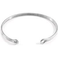 ANCHOR & CREW Women's Bartlett Inline Midi Geometric Silver Bangle | Size: 19 cm