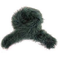 SNUGRUGS Women's Extra Long (180cm) Genuine Curly Mongolian Sheepskin Scarf / Boa in Green