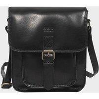Real Hide Bags Women's 'CAROLYN' Real Leather iPad Tablet Crossbody Bag in Black