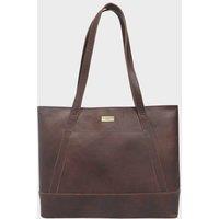 Assots London Women's EVELYN' Real Leather Designer Tote Work Bag in Brown