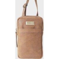 Assots London Women's 'LEO' Real Leather Crossbody Mobile Phone Bag in Tan