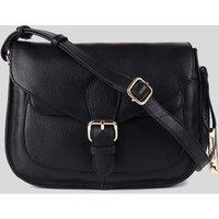 Ashwood Leather Women's 'Stile Fiorentino' Real Leather Crossbody Bag in Black