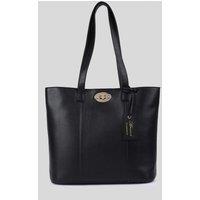 Ashwood Leather Women's 'Elegante Firenze' Real Leather Tote Bag in Black