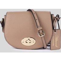 Ashwood Leather Women's 'Borsa della Moda' Real Leather Saddle Crossbody Bag in Beige