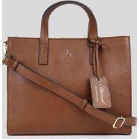Ashwood Leather Women's 'Sogno di Pelle' Real Leather Tote Bag in Tan