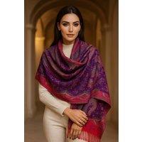 Lemon Daisy Accessories Women's Mina Autumn Winter Scarf Shawl in Purple