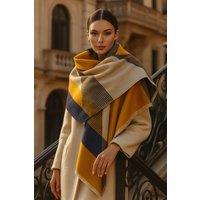 Lemon Daisy Accessories Women's Andi Winter Scarf Shawl in Yellow
