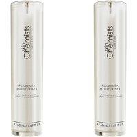 skinChemists professional Women's Placenta Moisturiser 50ml x 2 Duo Pack in White